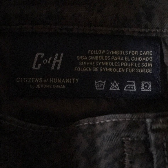 Citizens of Humanity Jeans Mandy Snake Print Skinny sz 26 - Picture 8 of 15